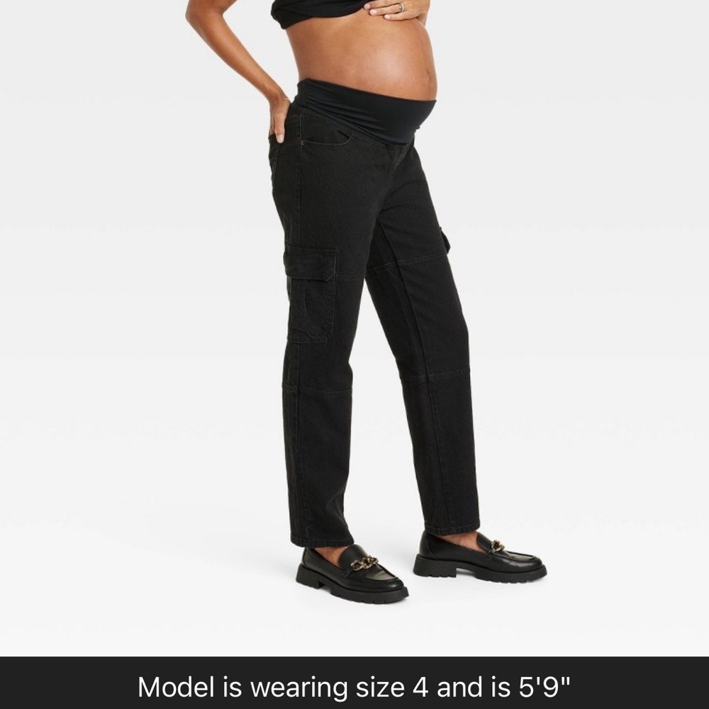 Over belly 90’s straight maternity jeans